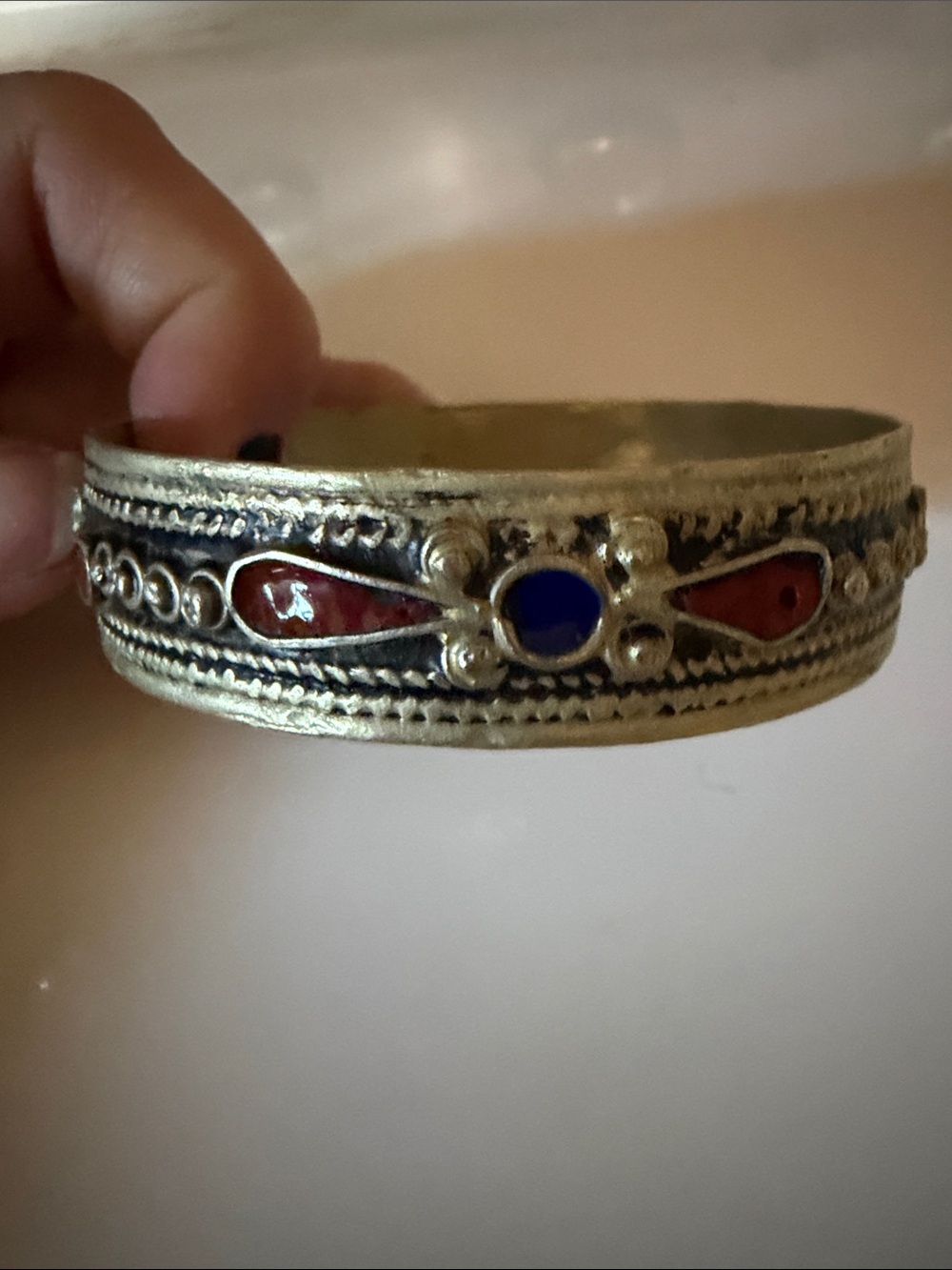Vintage Berber tribal cuff bracelet